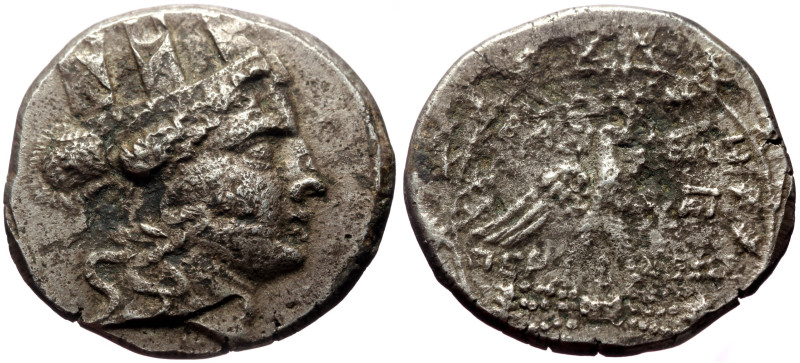 Interesting Hybrid
Obverse side: Ionia, Smyrna. ca. 190-175 BC AR Tetradrachm: ...