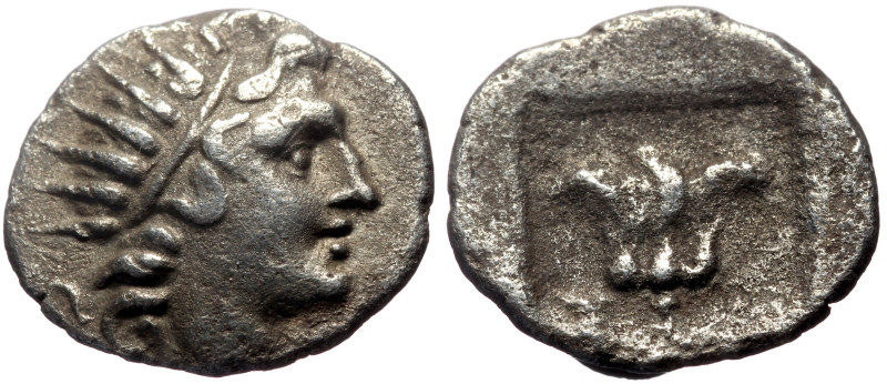 Islands off Caria, Rhodos AR Drachm (Silver, 2.77g, 17mm) 2nd cent. BC 'Plinthop...