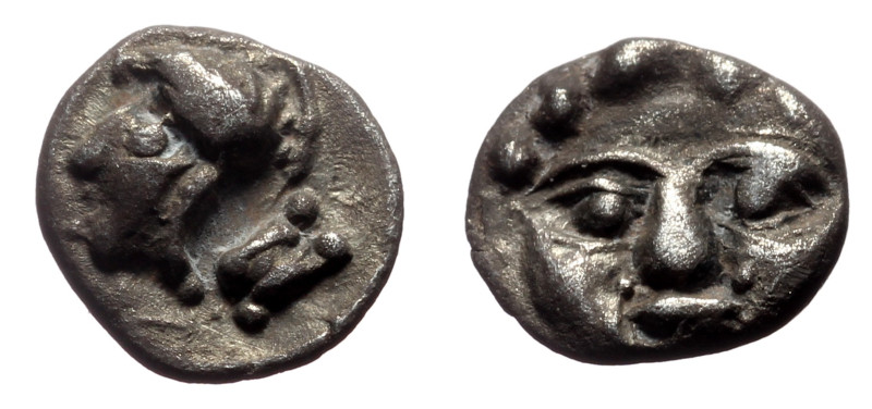 Pisidia, Selge AR Obol (Silver, 0.91g, 10mm) ca 350-300 BC Obv: Facing gorgoneio...