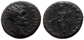 Moesia Inferior, Nicopolis ad Istrum AE (Bronze, 2.78g, 14mm) Septimius Severus (193-211) 
Obv. AV KA CEVHPOC, Laureate head of to right.
Rev. NIKOΠOΛ...