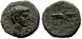 *Scarce, just 5 specimens recorded by RPC, and just 5 specimens recorded by acsearch*
Lydia, Philadelphia AE (Bronze, 2.61g, 14mm) Caligula (37-41) M...