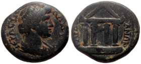 Lydia, Sardes AE (bronze, 3.63g, 16mm) Pseudo-autonomous, time of Vespasian, ca 69-79. 
Obv: ΙЄΡΑ ϹΥΝΚΛ[ΗΤΟϹ], draped bust of the Senate to right 
Ref...