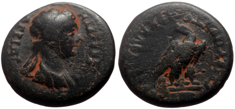 Phrygia, Laodicea ad Lycum AE (Bronze, 3.51g, 16mm) Agrippina II (mother of Nero...