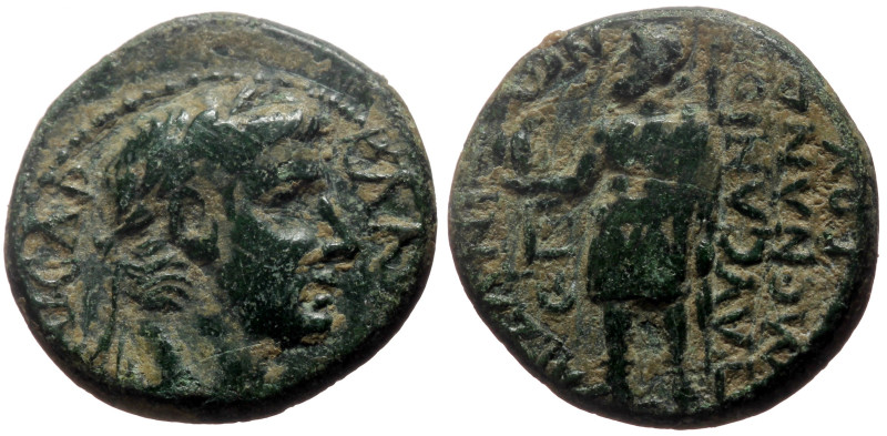 Phrygia, Aezani AE (Bronze, 5.33g, 19mm) Claudius Magistrate: Pausanias, son of ...