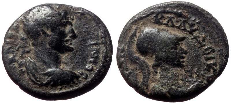 Lycaonia, Iconium (as Claudiconium) AE (bronze, 4.49g, 19mm) Hadrian (117-138)
O...