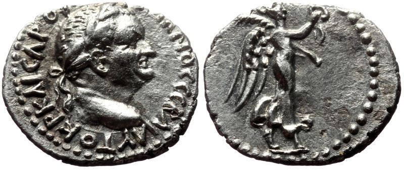 Cappadocia, Caesarea AR Hemidrachm (Silver, 1.62g, 16mm) Vespasian (69-79). 
Obv...