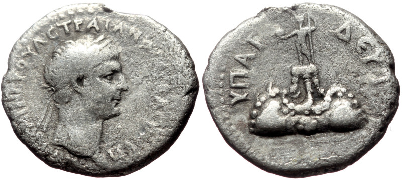 Cappadocia, Caesarea AR Didrachm (Silver, 6.24g, 21mm) Trajan (98-117) Issue: Co...