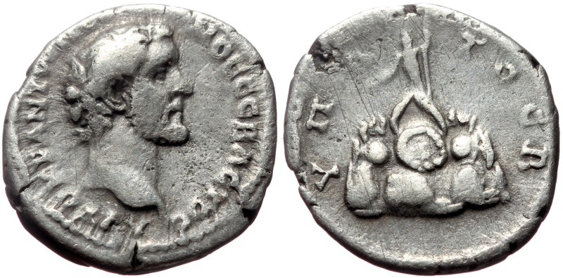 Cappadocia, Caesarea AR (Silver, 2.90g, 18mm) Antoninus Pius (138-161)
Obv: ΑVΤΟ...