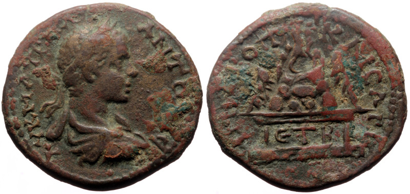 Cappadocia, Caesarea AE (Bronze, 12.43g, 28mm) Elagabalus (218-222) Dated RY 2 (...