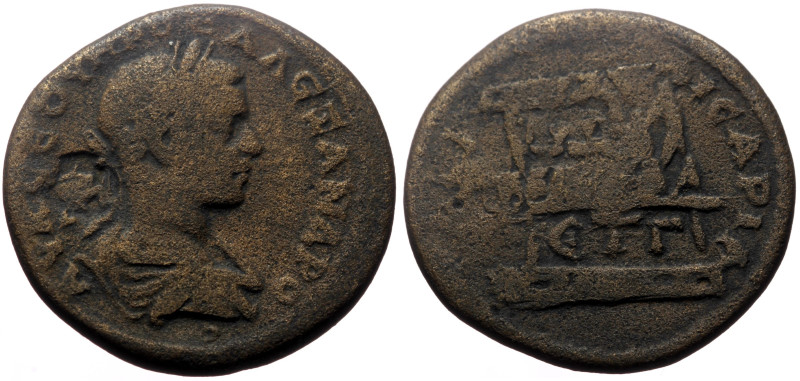 Cappadocia Caesarea Severus Alexander (222-235) Issue: ƐΤ Γ = 3 (223/4)
Obv: ΑΥ ...