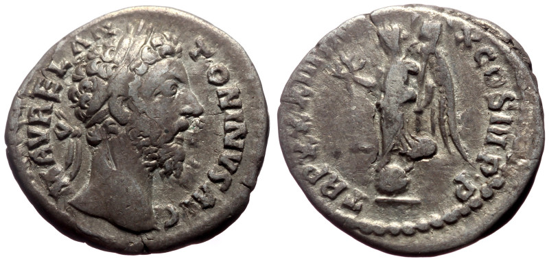 *never recorded by acsearch*
Marcus Aurelius (161-180) AR Denarius (Silver, 2.9...