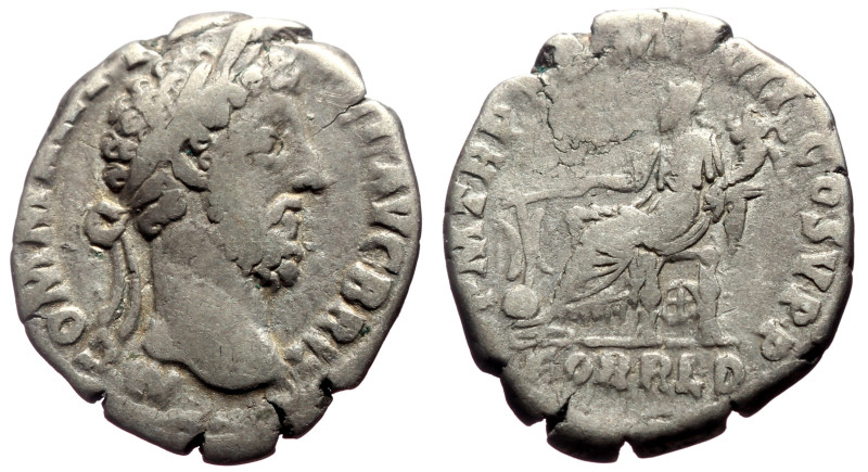 Commodus (177-192) AR Denarius (Silver, 2.42g, 18mm) Rome
Obv: M COMM ANT P FEL ...