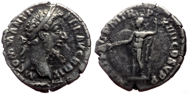 Commodus (177-192) AR denarius (Silver, 19mm, 2.58g) Rome, 189. 
Obv: M COMM ANT...