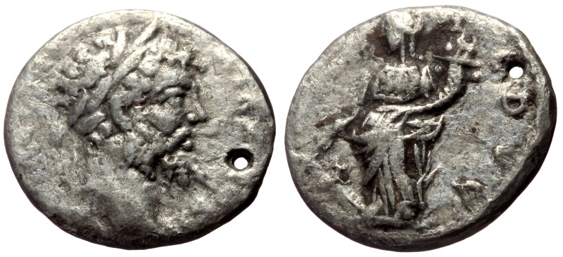 Septimius Severus (193-211) AR Denarius (Silver, 2.86g, 17mm) Emesa, 194/5. 
Obv...