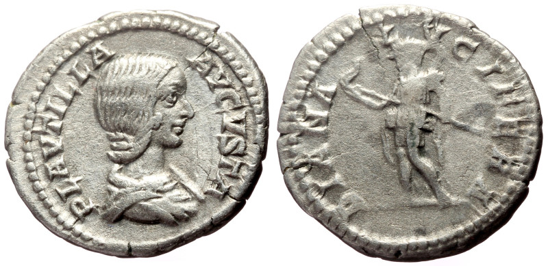 Plautilla (Augusta, 202-205) AR Denarius (Silver, 2.84g, 19mm) Rome.
Obv: PLAVTI...