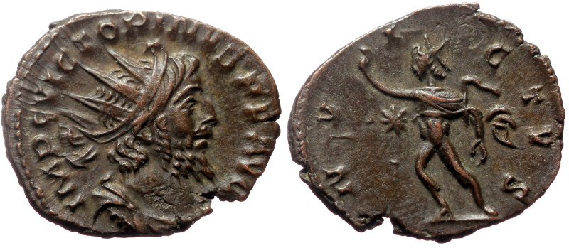 Victorinus (269-271) AE Antoninianus (Bronze, 2.55g, 20mm)
Cologne, 269-270.
Obv...