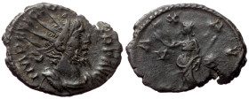 Victorinus (269-271) AE Antoninianus (Bronze, 2.58g, 20mm) Treveri.
Obv: IMP C PIAV VICTORINVS P F AVG, Radiate, draped and cuirassed bust right.
Rev:...