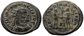 Maximianus Herculius (286-305) AE (Bronze, 3.66g, 23mm) Cyzicus 295-299. 
Obv: IMP C M A MAXIMIANVS P F AVG, radiate, draped and cuirassed bust right ...