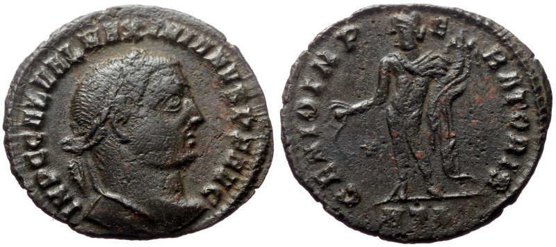 Galerius (305-311) AE (Bronze, 5.24g, 26mm) Heraclea
Obv: IMP C GAL VAL MAXIMIAN...