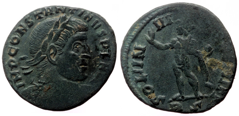 Constantine I The Great (307-337) AE Follis (Bronze, 2.46g, 18mm) Rome 
Obv: IMP...