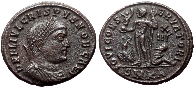 Crispus (Caesar, 316-326) AE Follis (Bronze, 20mm, 3.19g) Cyzicus
Obv: D N FL I...