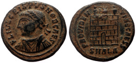 Crispus (Caesar, 316-326) AE Follis (Bronze, 3.26g, 19mm) Alexandria.
Obv: FL IVL CRISPVS NOB CAES, Laureate, draped and cuirassed bust left.
Rev: PRO...