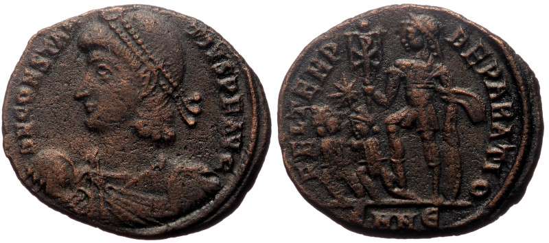 Constantius II (337-361) AE (Bronze, 21mm, 4.56g) Nicomedia, 348-351. 
Obv: D N ...