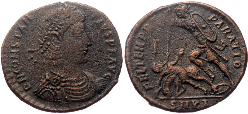 Constantius II (337-361) AE (Bronze, 4.29g, 18mm) Cyzicus, 351-354 
Obv: DN CONS...