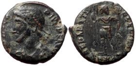 *Very rare, not in RIC, rarely seen on the market*
Procopius (365-366) AE Follis (Bronze, 3.41g, 18mm) Nicomedia.
Obv: D N PROCOPIVS P F AVG, Perl-d...
