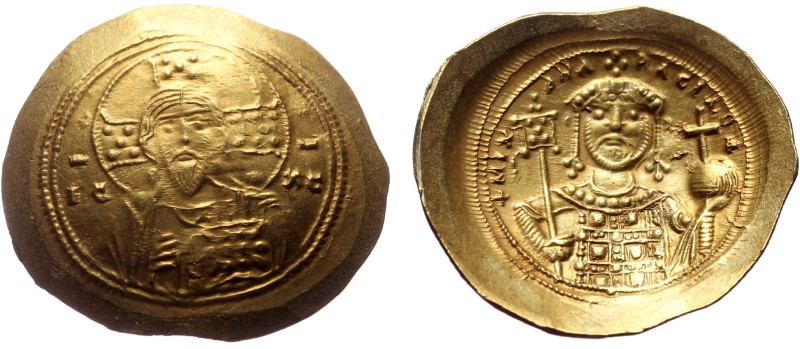 Michael VII Ducas (1071-1078) AV Histamenon (Gold, 4.38g, 29mm) Constantinople....