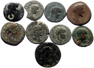 9 Ancient AE coins (Bronze, 141.88g)