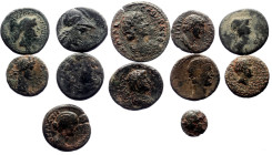 12 Ancient AE coins (Bronze, 43,73g)