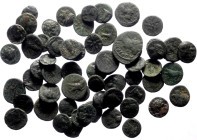 60 Ancient AE coins (Bronze, 64,82g)