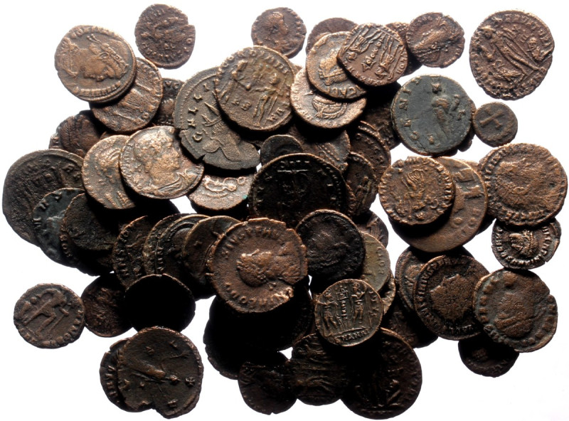 74 Ancient AE coins (Bronze, 146.96g)