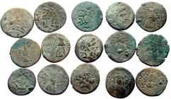 15 Greek AE coins (Bronze, 112.57g)
