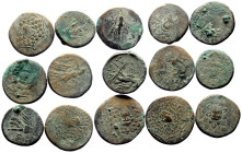 15 Greek AE coins (Bronze, 108.74g)