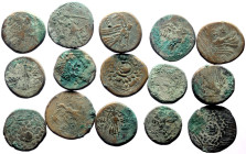 15 Greek AE coins (Bronze, 116.76g)