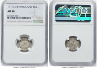 Newfoundland. George V 5 Cents 1919-C AU58 NGC, Ottawa mint, KM13. HID09801242017 © 2023 Heritage Auctions | All Rights Reserved