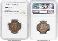 Victoria Cent 1881-H MS64 Brown NGC, Heaton mint, KM7. HID09801242017 © 2023 Heritage Auctions | All Rights Reserved