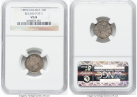 Victoria "Round Top 3" 10 Cents 1893 VG8 NGC, London mint, KM3. HID09801242017 © 2023 Heritage Auctions | All Rights Reserved