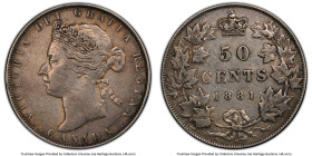 Victoria 50 Cents 1881-H VF35 PCGS, Heaton mint, KM6. HID09801242017 © 2023 Heritage Auctions | All Rights Reserved