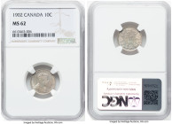 Edward VII 10 Cents 1902-H MS62 NGC, London mint, KM10. HID09801242017 © 2023 Heritage Auctions | All Rights Reserved