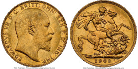 Edward VII gold Sovereign 1909-C AU58 NGC, Ottawa mint, KM14, S-3970. HID09801242017 © 2023 Heritage Auctions | All Rights Reserved