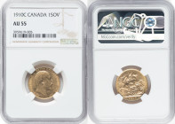 Edward VII gold Sovereign 1910-C AU55 NGC, Ottawa mint, KM14, S-3970. HID09801242017 © 2023 Heritage Auctions | All Rights Reserved