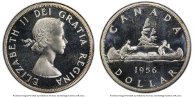 Elizabeth II Prooflike Dollar 1956 PL67 PCGS, Royal Canadian mint, KM54. HID09801242017 © 2023 Heritage Auctions | All Rights Reserved