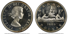 Elizabeth II Prooflike Dollar 1960 PL66 PCGS, Royal Canadian mint, KM54. HID09801242017 © 2023 Heritage Auctions | All Rights Reserved