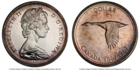 Elizabeth II Prooflike Dollar 1967 PL67 Cameo PCGS, Royal Canadian mint, KM70. HID09801242017 © 2023 Heritage Auctions | All Rights Reserved