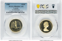 Elizabeth II gold Proof "New Constitution" 100 Dollars 1982 PR69 Deep Cameo PCGS, Royal Canadian mint, KM137. HID09801242017 © 2023 Heritage Auctions ...