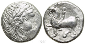 EASTERN EUROPE. Imitations of Philip II of Macedon (2nd century BC). "Tetradrachm". Mint in Carpathian region. "Kegelreiter" type