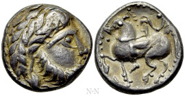 EASTERN EUROPE. Imitations of Philip II of Macedon (2nd-1st centuries BC). Tetradrachm. "Baumreiter" type